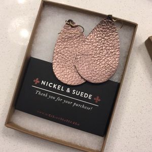 Nickel and Suede earrings